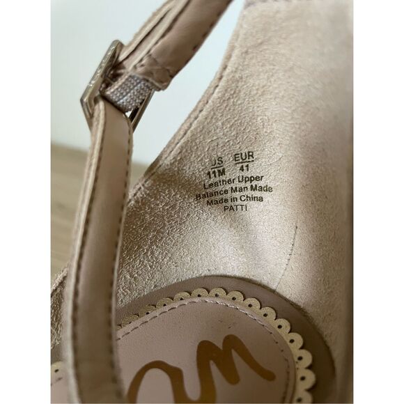 Sam Edelman Patti Heeled‎ Sandals Women 11 Taupe Minimalist Wedding Nude Heels - Picture 8 of 14